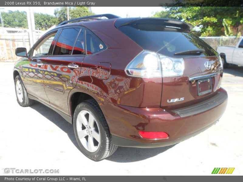 Brandywine Mica / Light Gray 2008 Lexus RX 350