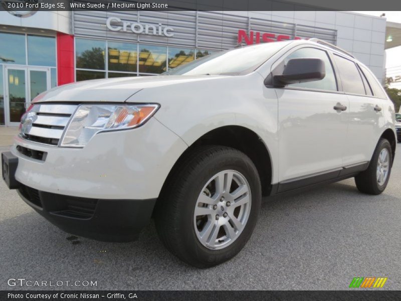 White Suede / Medium Light Stone 2010 Ford Edge SE