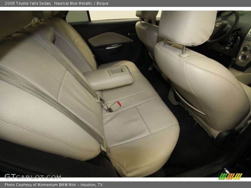 Nautical Blue Metallic / Bisque 2008 Toyota Yaris Sedan