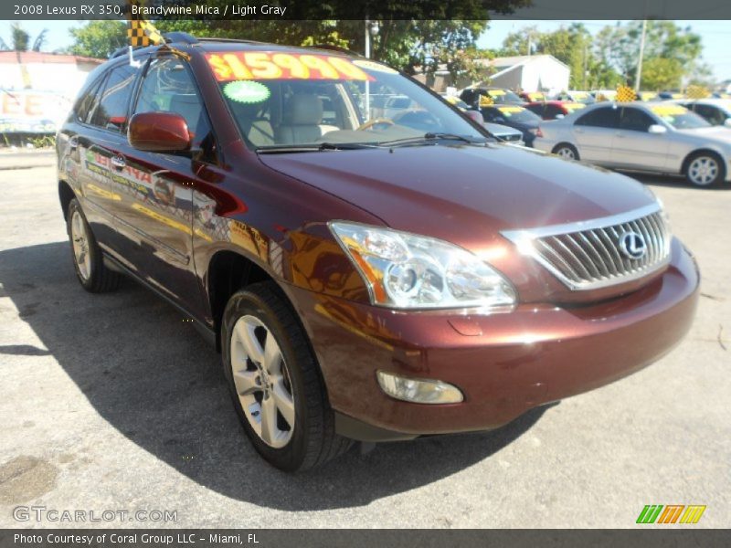 Brandywine Mica / Light Gray 2008 Lexus RX 350