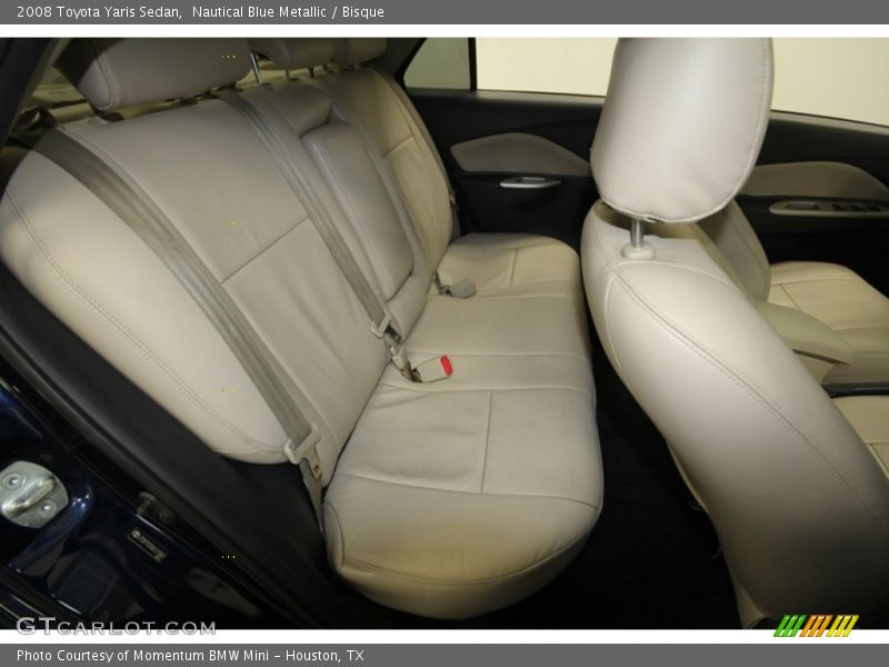 Nautical Blue Metallic / Bisque 2008 Toyota Yaris Sedan