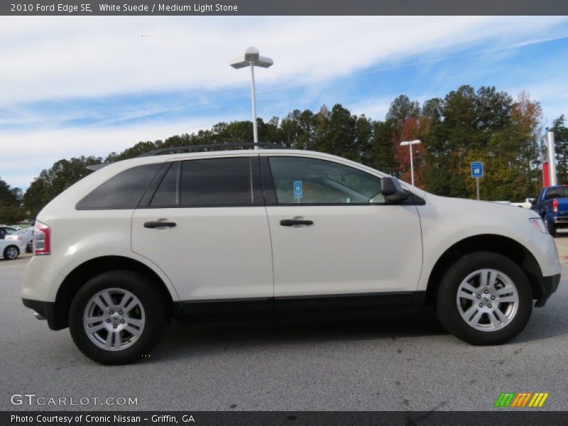 White Suede / Medium Light Stone 2010 Ford Edge SE
