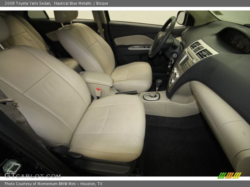Nautical Blue Metallic / Bisque 2008 Toyota Yaris Sedan