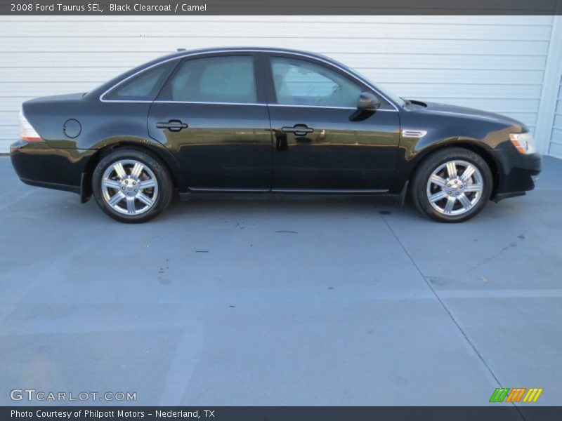 Black Clearcoat / Camel 2008 Ford Taurus SEL