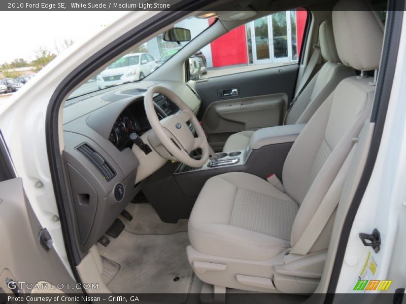 White Suede / Medium Light Stone 2010 Ford Edge SE