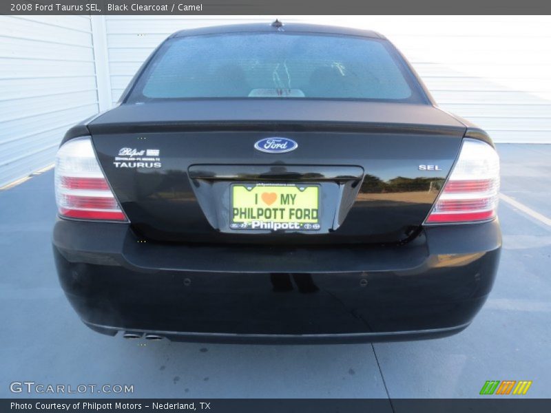 Black Clearcoat / Camel 2008 Ford Taurus SEL