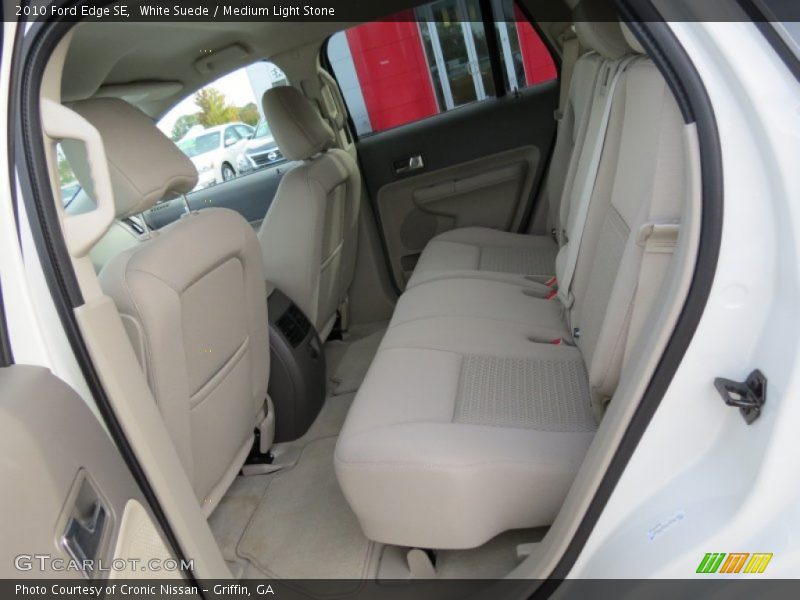 White Suede / Medium Light Stone 2010 Ford Edge SE