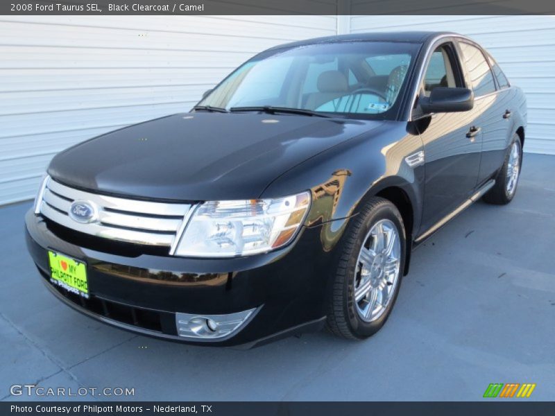Black Clearcoat / Camel 2008 Ford Taurus SEL