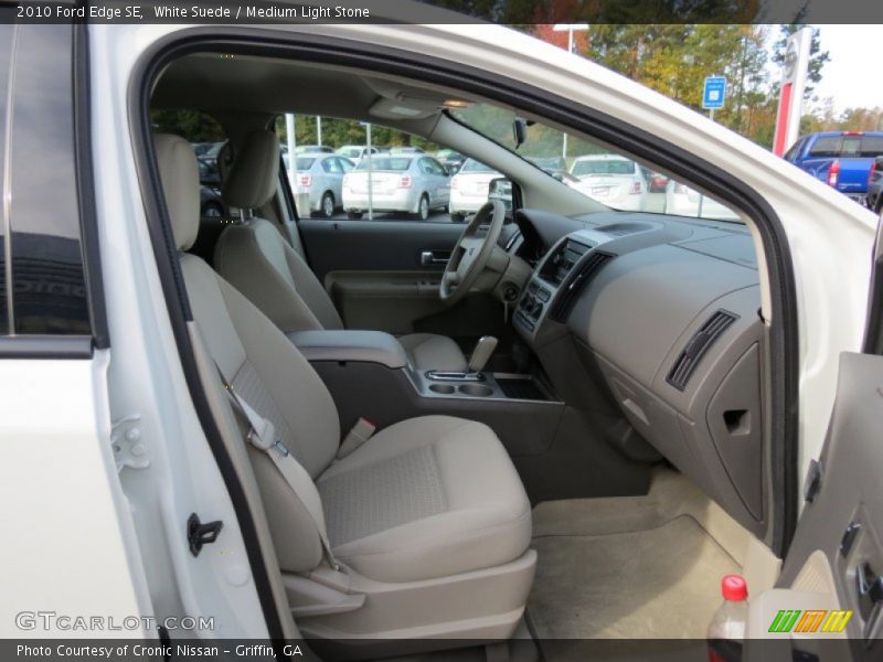 White Suede / Medium Light Stone 2010 Ford Edge SE
