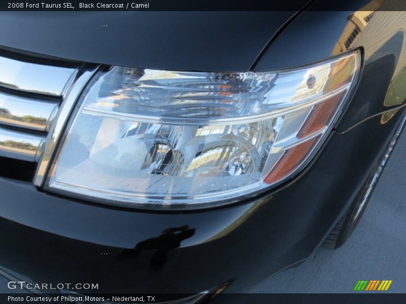 Black Clearcoat / Camel 2008 Ford Taurus SEL