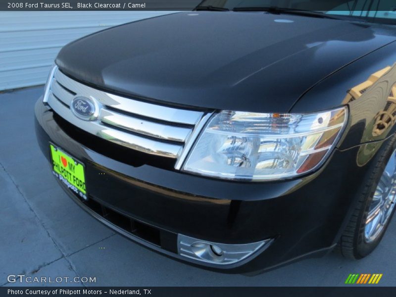 Black Clearcoat / Camel 2008 Ford Taurus SEL