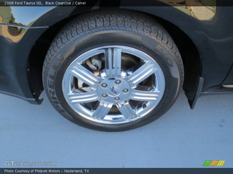 Black Clearcoat / Camel 2008 Ford Taurus SEL