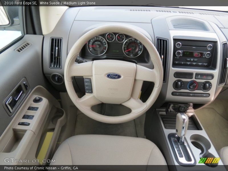 White Suede / Medium Light Stone 2010 Ford Edge SE