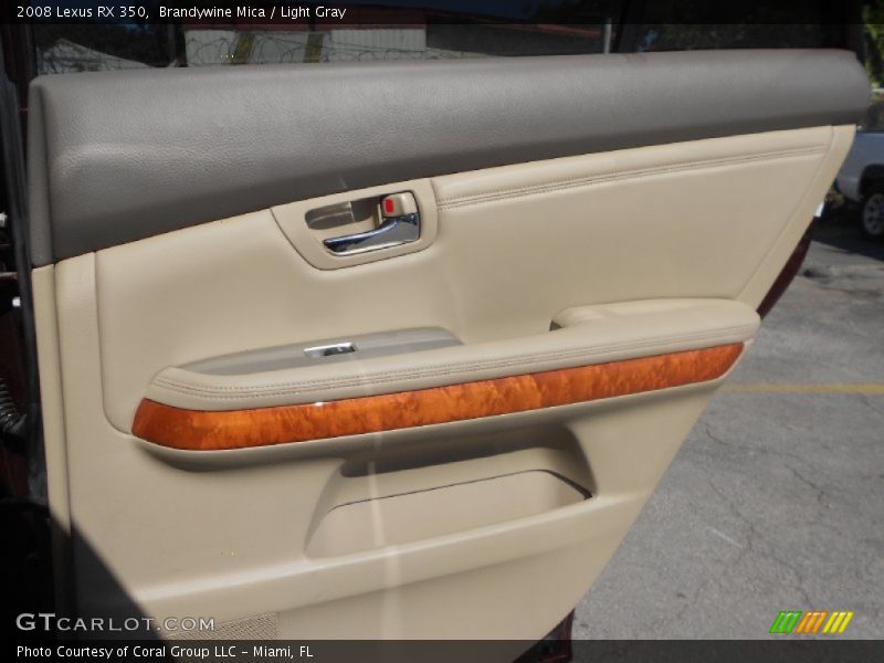 Brandywine Mica / Light Gray 2008 Lexus RX 350