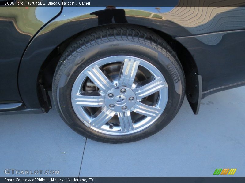 Black Clearcoat / Camel 2008 Ford Taurus SEL