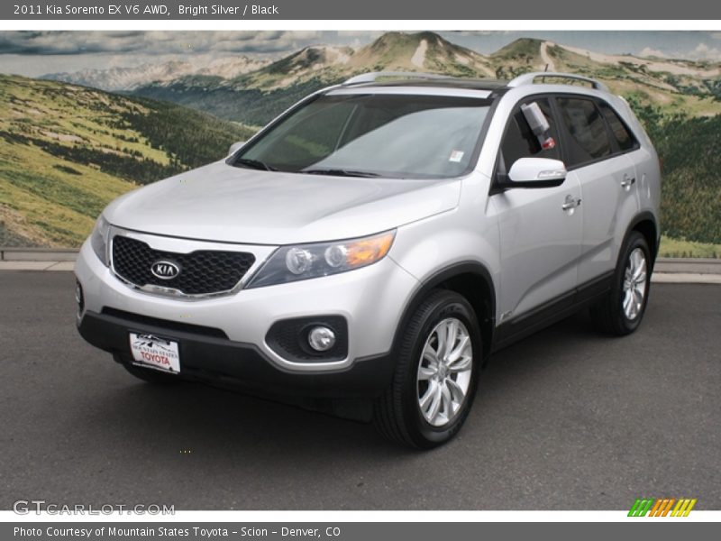 Bright Silver / Black 2011 Kia Sorento EX V6 AWD