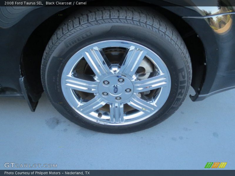 Black Clearcoat / Camel 2008 Ford Taurus SEL