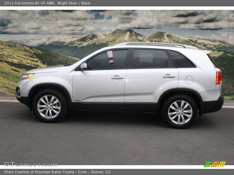 Bright Silver / Black 2011 Kia Sorento EX V6 AWD