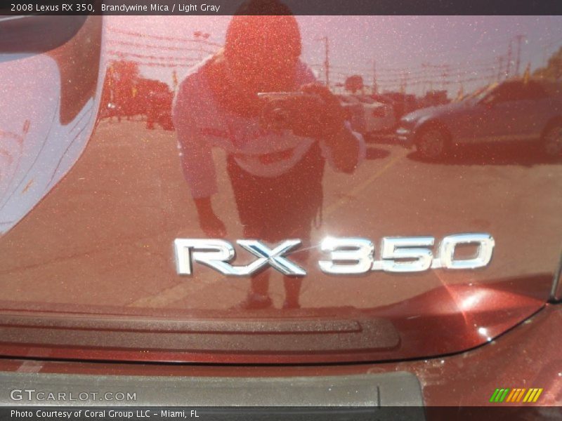Brandywine Mica / Light Gray 2008 Lexus RX 350