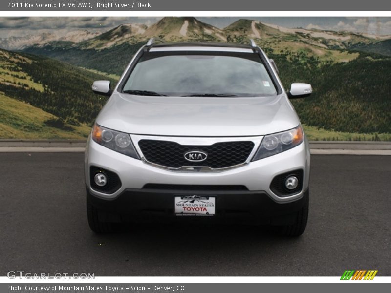 Bright Silver / Black 2011 Kia Sorento EX V6 AWD