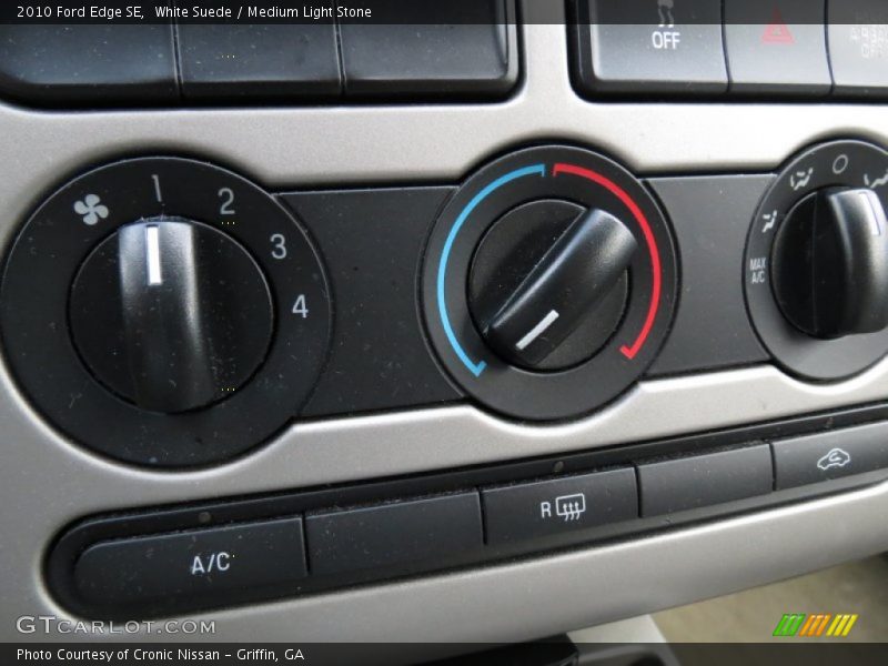 White Suede / Medium Light Stone 2010 Ford Edge SE