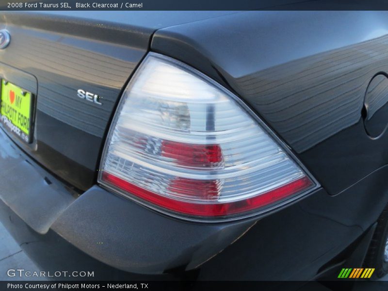Black Clearcoat / Camel 2008 Ford Taurus SEL