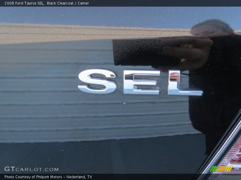 Black Clearcoat / Camel 2008 Ford Taurus SEL