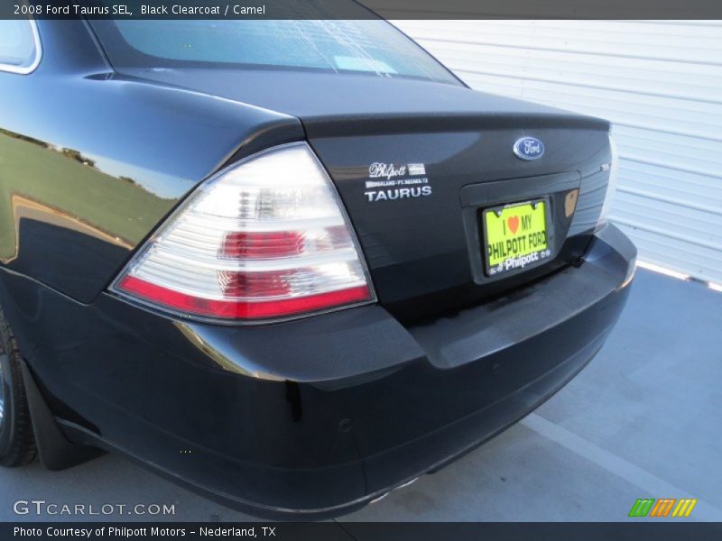 Black Clearcoat / Camel 2008 Ford Taurus SEL