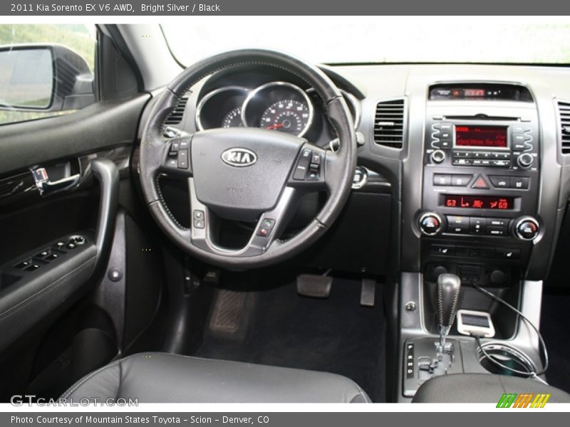 Bright Silver / Black 2011 Kia Sorento EX V6 AWD