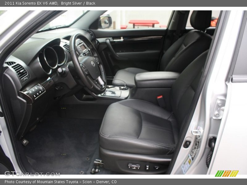 Bright Silver / Black 2011 Kia Sorento EX V6 AWD