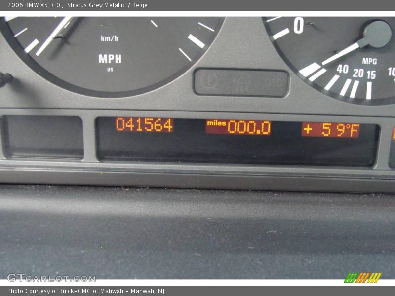 Stratus Grey Metallic / Beige 2006 BMW X5 3.0i