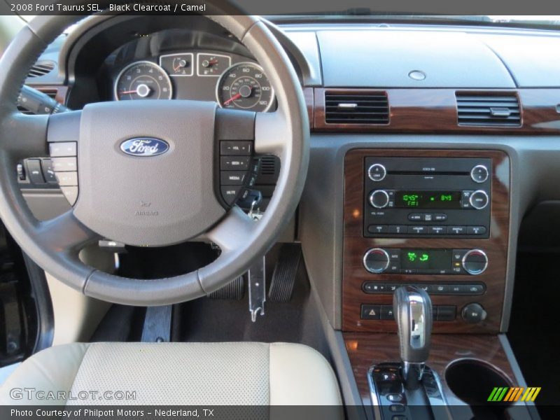 Black Clearcoat / Camel 2008 Ford Taurus SEL