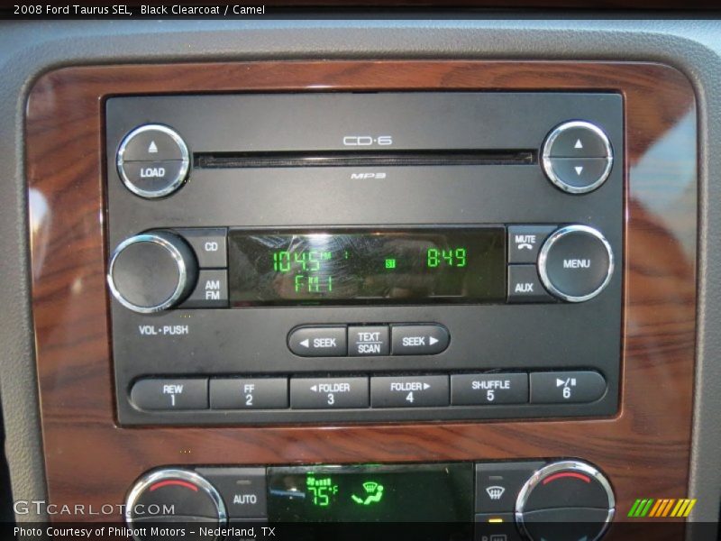 Black Clearcoat / Camel 2008 Ford Taurus SEL