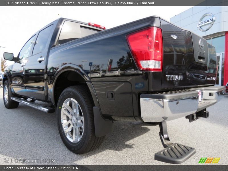 Galaxy Black / Charcoal 2012 Nissan Titan SL Heavy Metal Chrome Edition Crew Cab 4x4