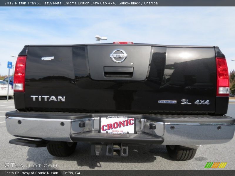 Galaxy Black / Charcoal 2012 Nissan Titan SL Heavy Metal Chrome Edition Crew Cab 4x4