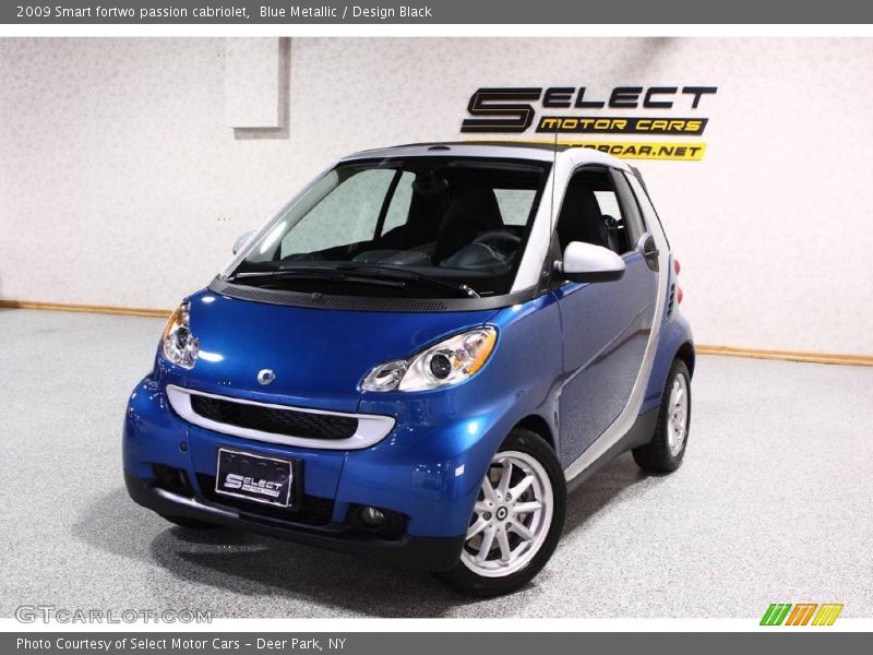 Blue Metallic / Design Black 2009 Smart fortwo passion cabriolet