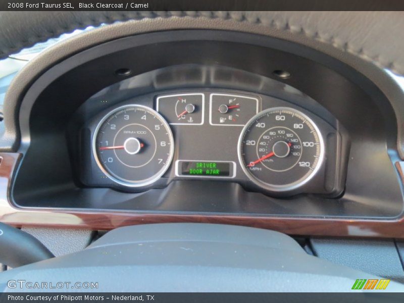 Black Clearcoat / Camel 2008 Ford Taurus SEL