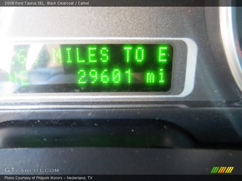 Black Clearcoat / Camel 2008 Ford Taurus SEL