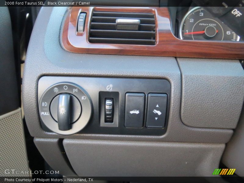 Black Clearcoat / Camel 2008 Ford Taurus SEL