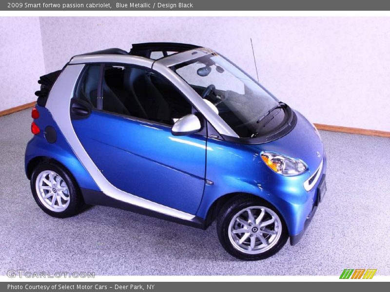 Blue Metallic / Design Black 2009 Smart fortwo passion cabriolet