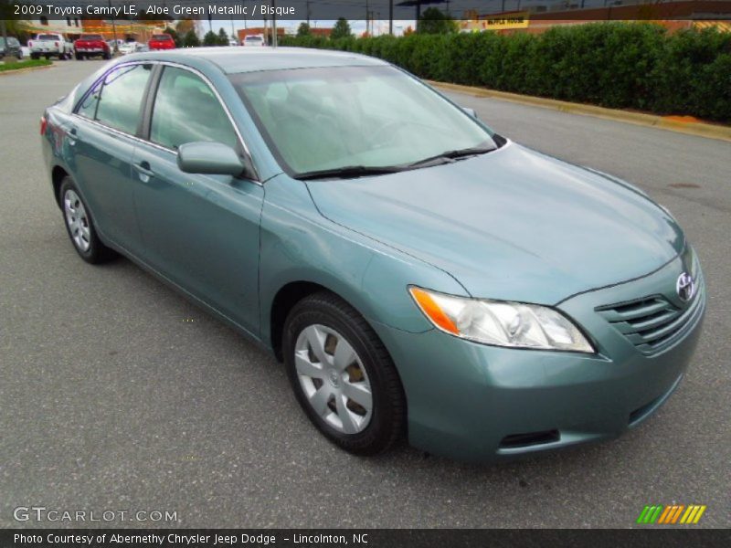 Aloe Green Metallic / Bisque 2009 Toyota Camry LE