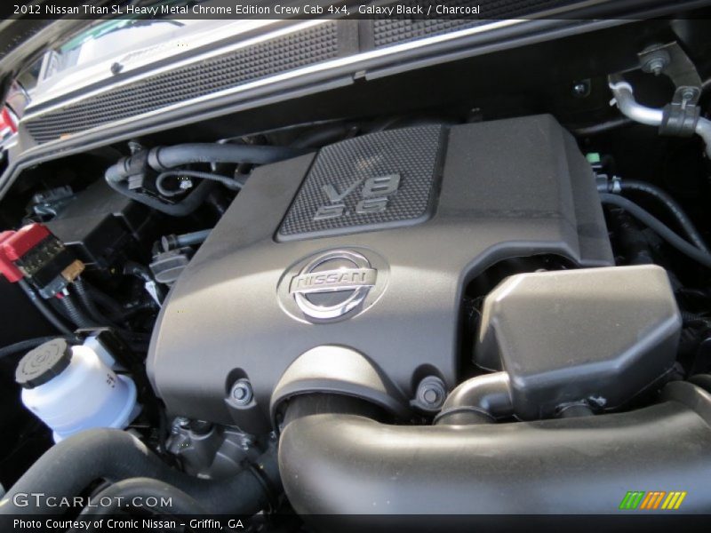 Galaxy Black / Charcoal 2012 Nissan Titan SL Heavy Metal Chrome Edition Crew Cab 4x4