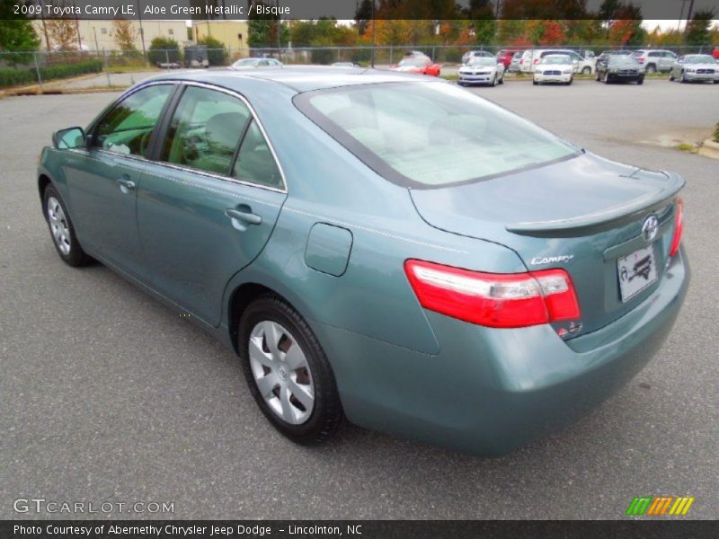 Aloe Green Metallic / Bisque 2009 Toyota Camry LE