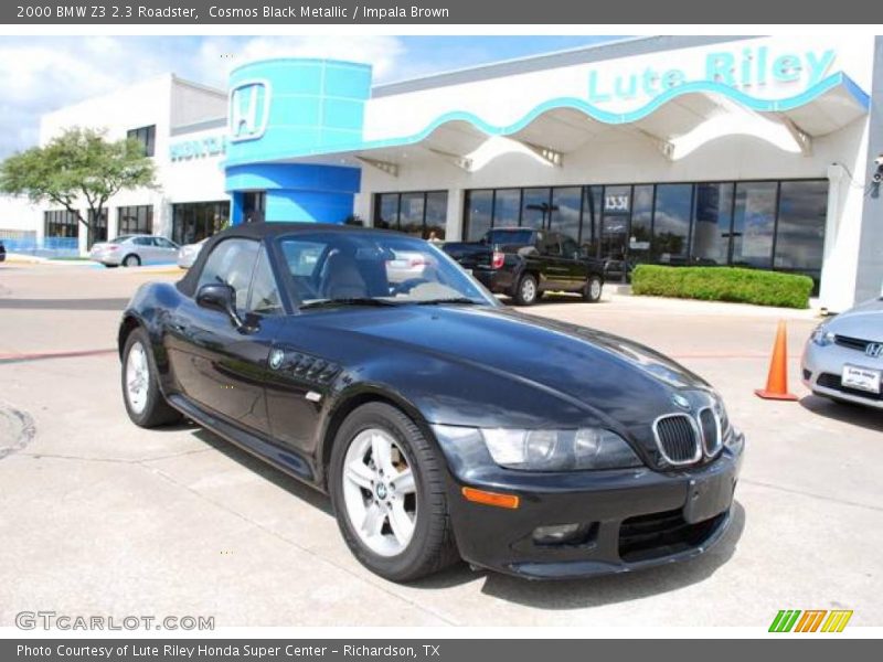 Cosmos Black Metallic / Impala Brown 2000 BMW Z3 2.3 Roadster