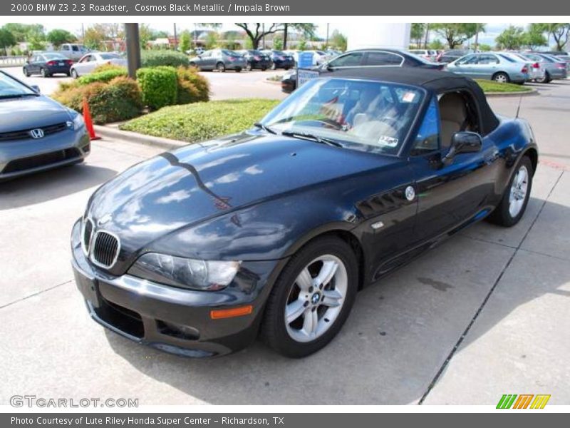 Cosmos Black Metallic / Impala Brown 2000 BMW Z3 2.3 Roadster