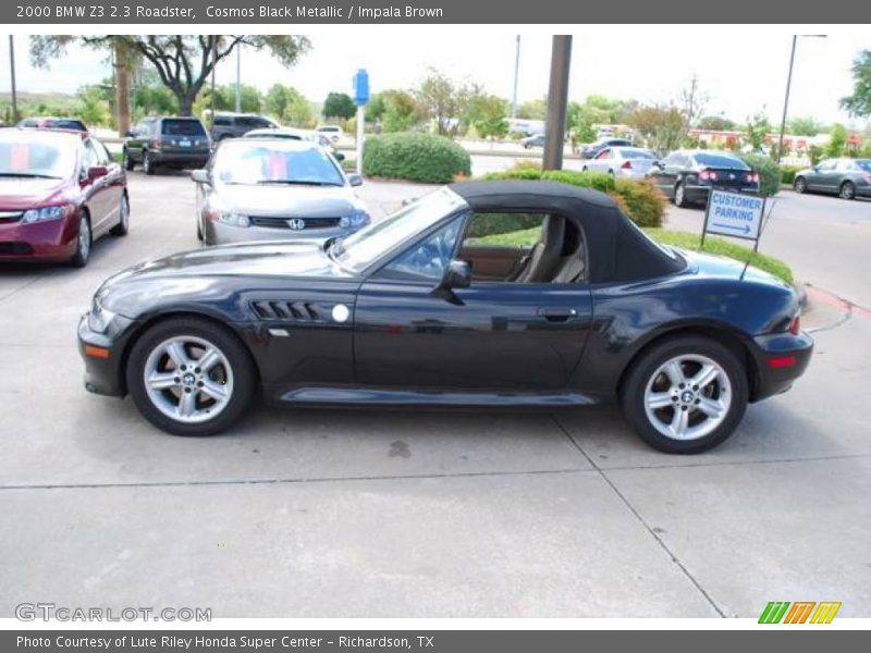 Cosmos Black Metallic / Impala Brown 2000 BMW Z3 2.3 Roadster