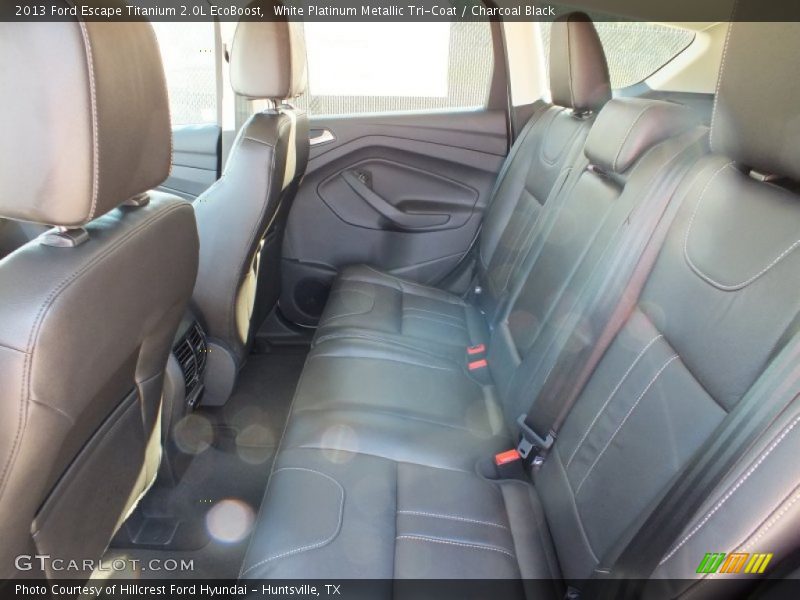White Platinum Metallic Tri-Coat / Charcoal Black 2013 Ford Escape Titanium 2.0L EcoBoost