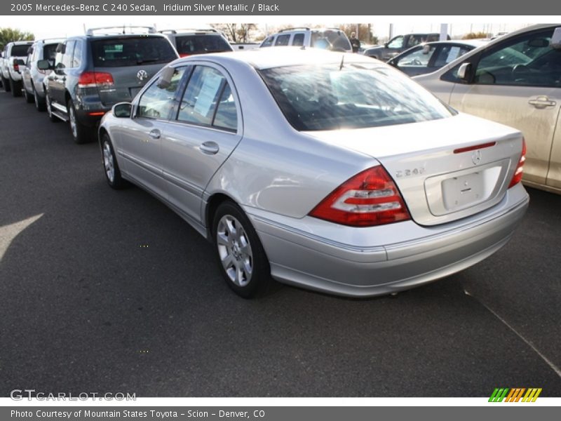 Iridium Silver Metallic / Black 2005 Mercedes-Benz C 240 Sedan