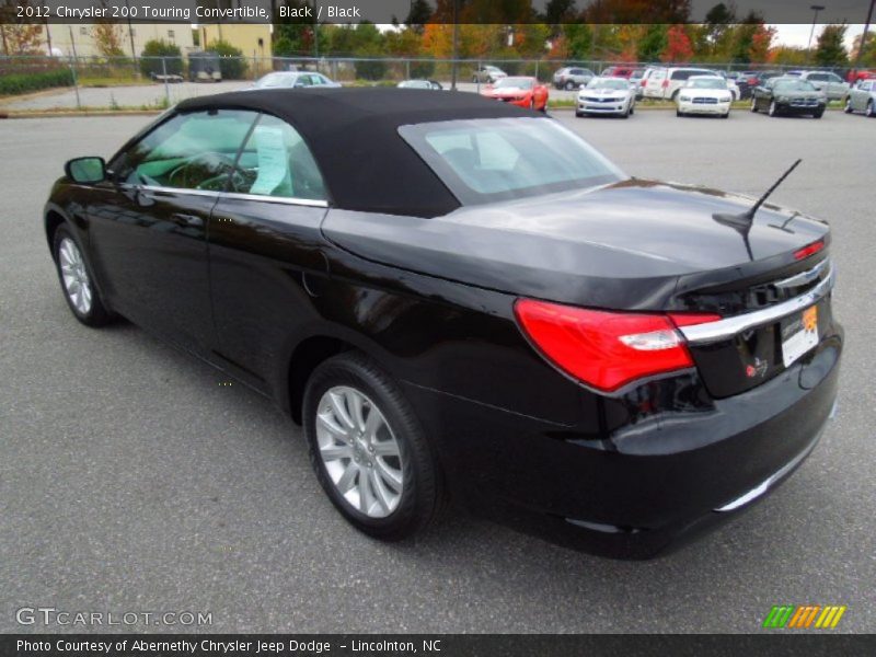 Black / Black 2012 Chrysler 200 Touring Convertible