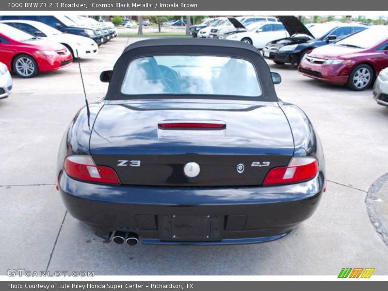 Cosmos Black Metallic / Impala Brown 2000 BMW Z3 2.3 Roadster